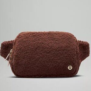 LULULEMON Everywhere Belt Bag Large 2L Fleece Brown Earth/Gold NWT